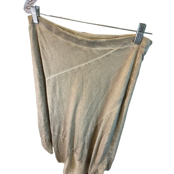 Chico's Meagan Tan Pieced Long Pull On Maxi Skirt Sz M - Picture 4 of 10